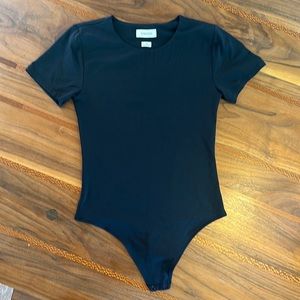 Black Babaton bodysuit short sleeve.